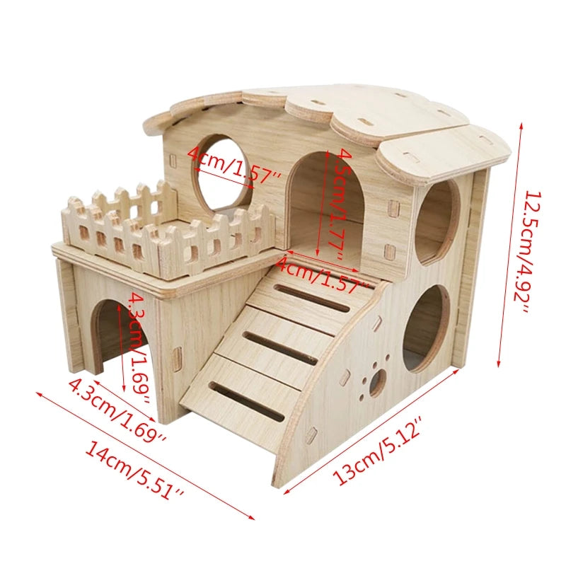 Wooden Hamster Hideout
